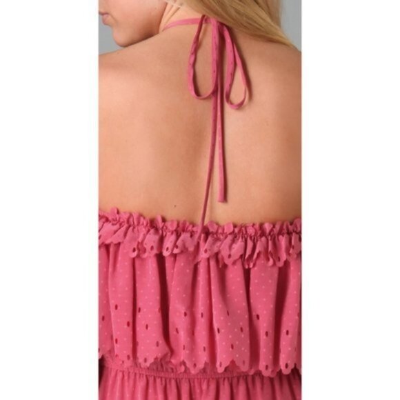 Rebecca Taylor Punched Halter Dress Women Size 2 - Picture 5 of 9